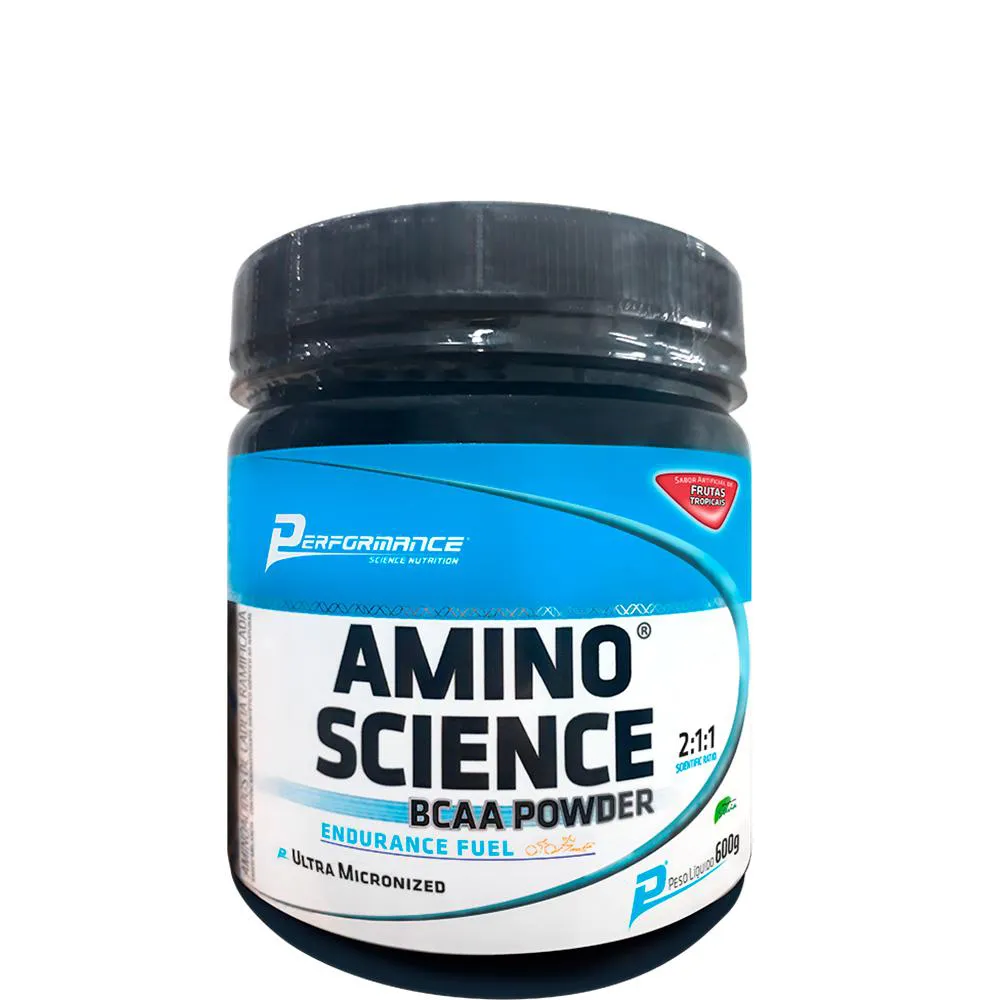 Bcaa em Pó Amino Science 600G – Performance Nutrition Limão