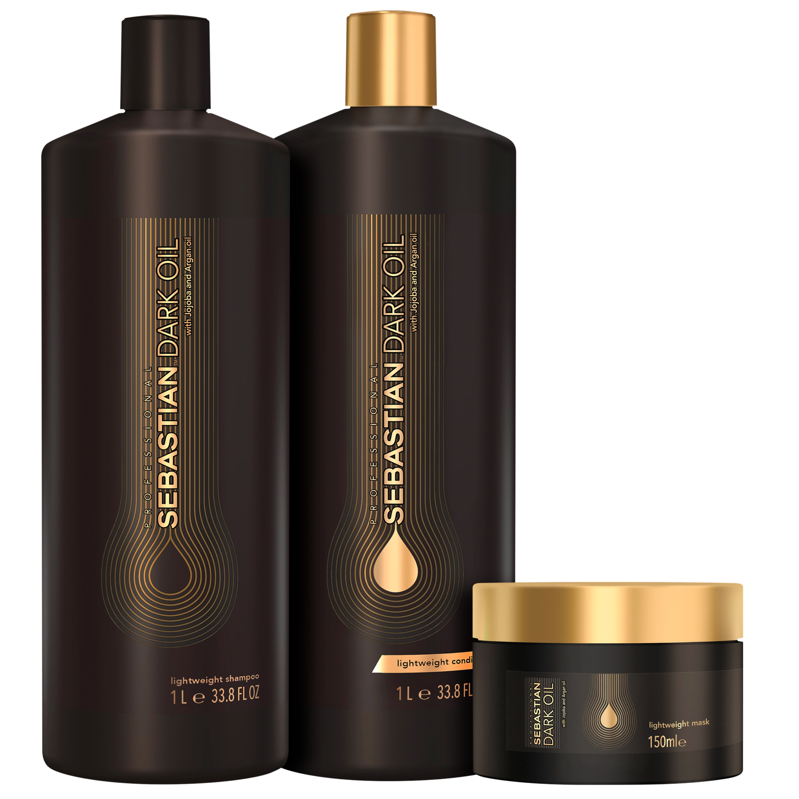 Kit Sebastian Professional Dark Oil Basic Salon Trio (3 Produtos)