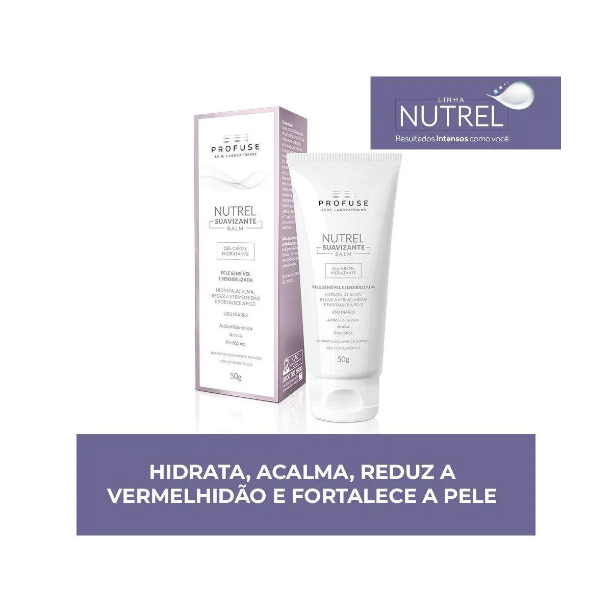 Gel Creme Hidratante Profuse Nutrel Suavizante Balm Peles Sensíveis 50g