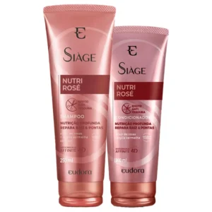 Kit Eudora Siàge Nutri Rose Shampoo Condicionador 250/200ml