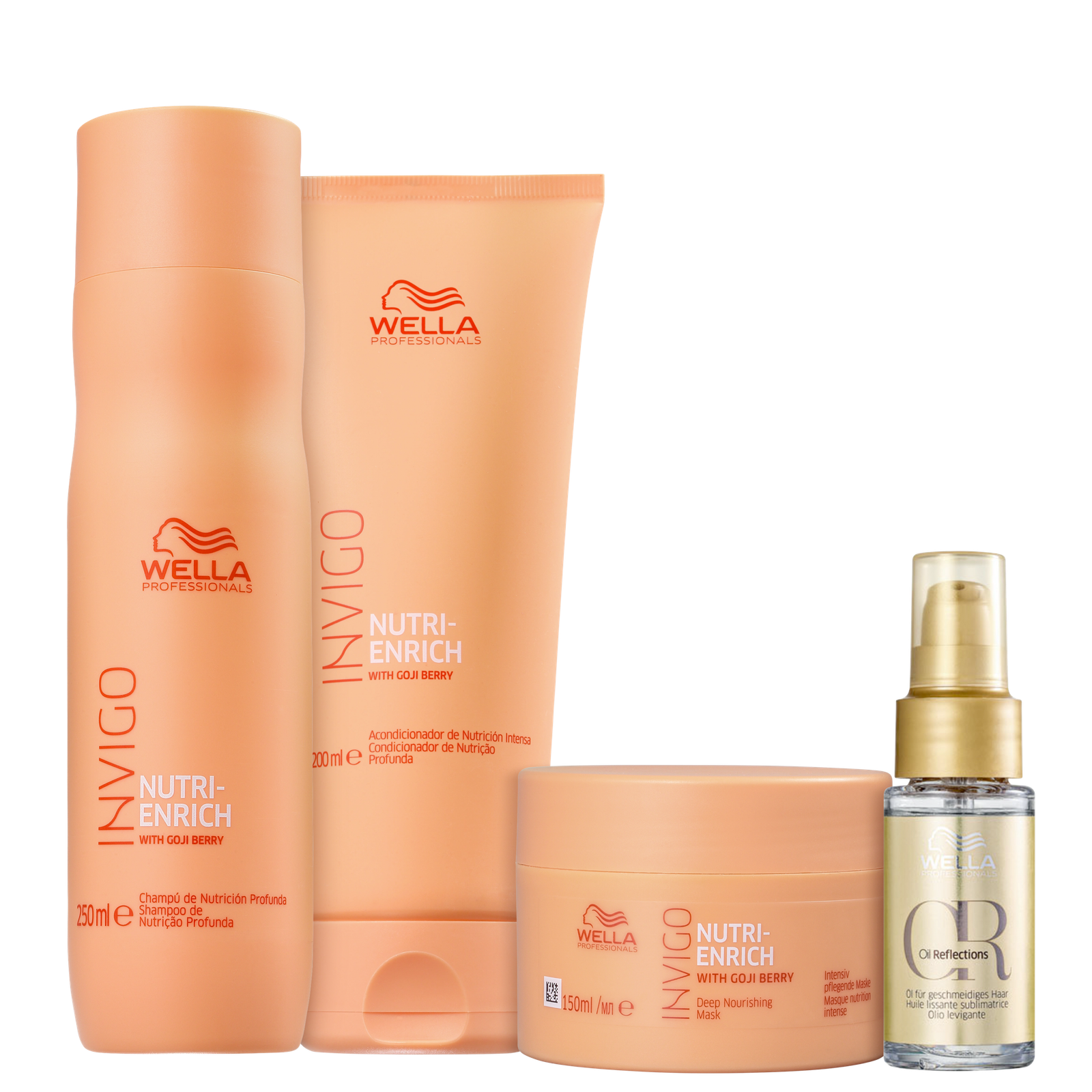 Kit Wella Professionals Invigo Nutri-Enrich Super Reflections (4 Produtos)