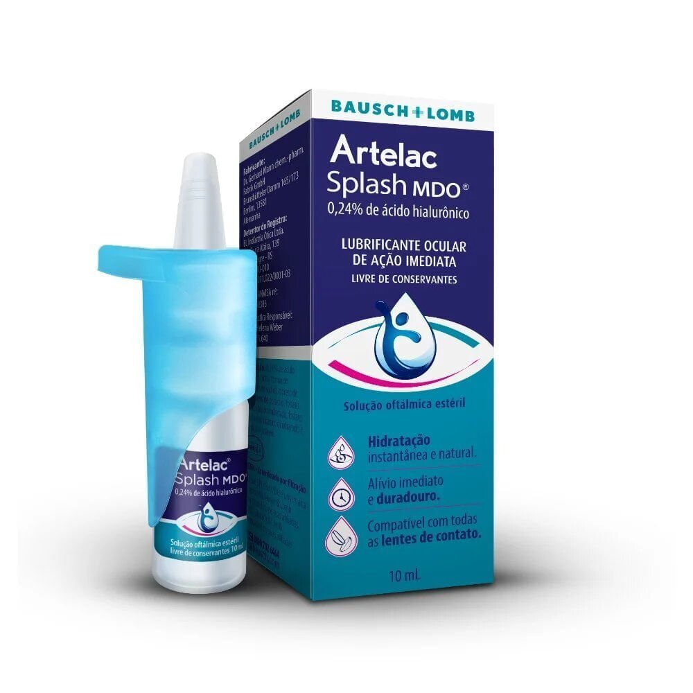 Artelac Splash MDO Lubrificante Ocular Ácido Hialurônico 0,24% frasco 10ml